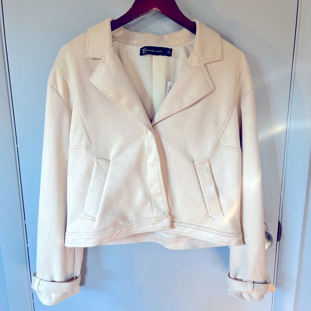 NWT New York & Co Ivory Jacket Blazer Large